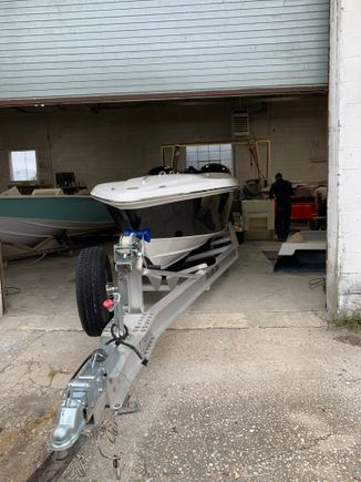 Back on the trailer. 