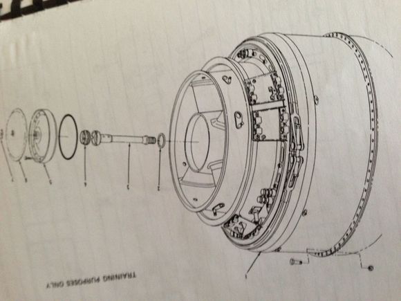 Here it is right out of the book of
How u work on turbines
Gotta take all those little bolts out
Think there is like 100