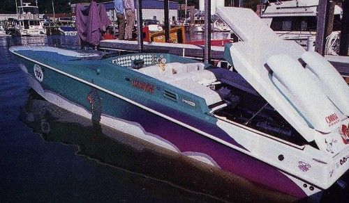 You can see the triple engine compartment layout.