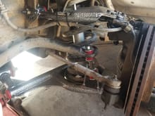Djm upper and lower control arms 4 inch with mcgaughys drop shocks