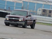 First outing with the revised suspension.. Coil-overs all around and a 4 link in the rear. Stll tuning the suspension but having a good time playing..