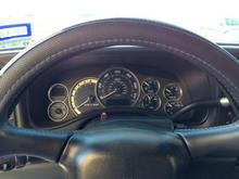 Escalade instrument cluster.
