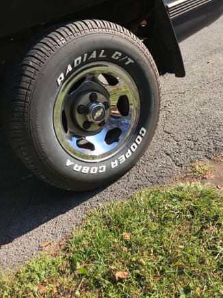 Just a little picture of some sweat equity after shining up the rims