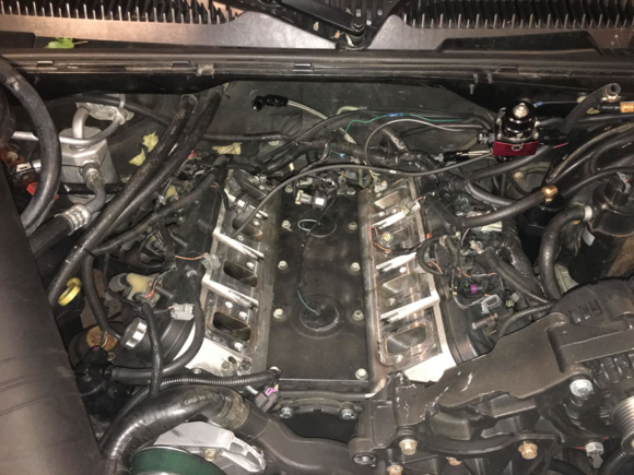 Engine with blower removed