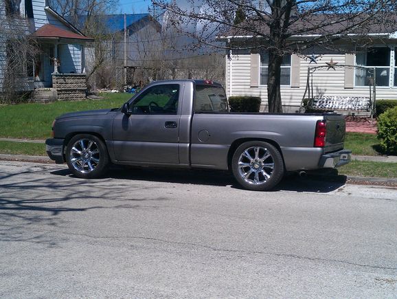 Old truck I traded. I kept the rims and tires.