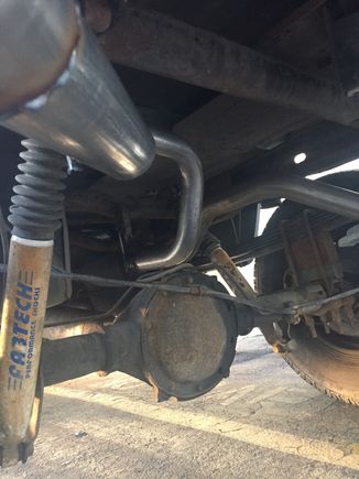 Much better, than what was on there!! Need take it back by and have them adjust the passenger side pipe upwards a hair