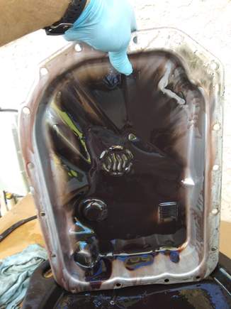 4L80, lots of clutch material but no metal chunks