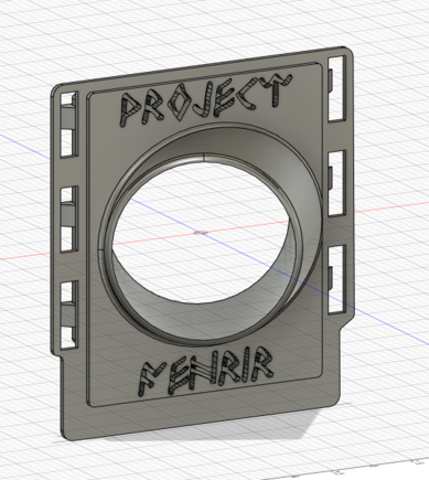 This is the gauge pod I designed in CAD.