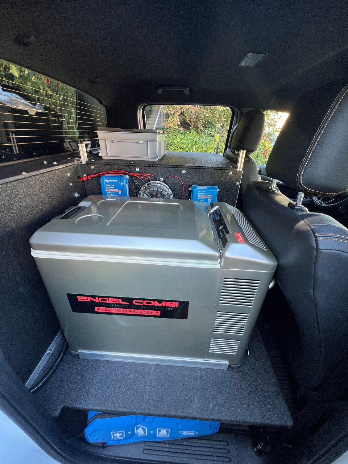 Engel Fridge-Freezer behind the passenger seat