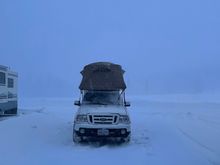 Flippac set up for camping at Mt. Bachelor