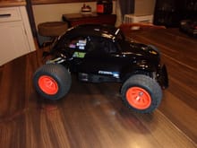Blitzer Beetle with a 15t ARRMA motor and poly body