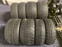 both sets of tires included in sale