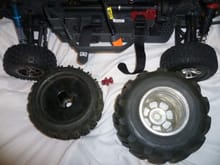 front side  MT wheels,       different types