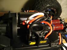 ERBE MM driving all Robinson Racing steel gears on a dyed black chassis.