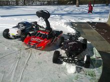 My son's Arrma Granite and my Slash.