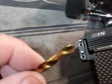 I just hand turned this 5.5mm drill bit to open the servo mount which allowed it to be tightened down.