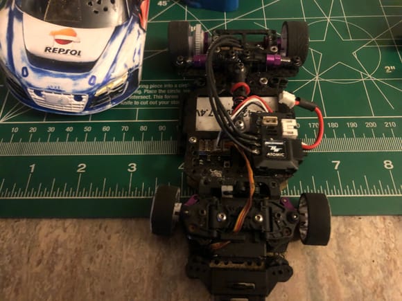 That’s a Jomurema. They came out just as I was starting with Sidewinderz. I’ve got 2 of their brushed, 1s cars. Really smooth to drive, just no speed.   This one is a monster, 5600kv on 2s. It was way too fast for me at the time I bought it.  