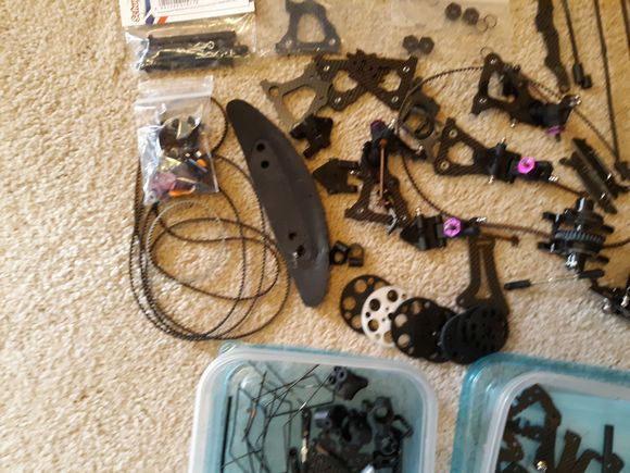 more parts - belts, spur gears, arms 