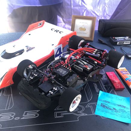 Here it is during the roar nationals, as mentioned esc lipo motor receiver transponder not included. 