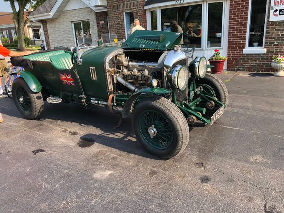 First arrival of the day. 1928 Bentley. 