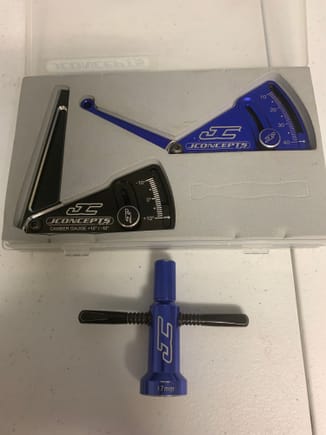 JConcepts camber gauge, ride height gauge and 1/8th wheel nut tool $55 the lot