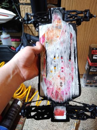 The chassis skin looks bad but the chassis is not all scratched up
