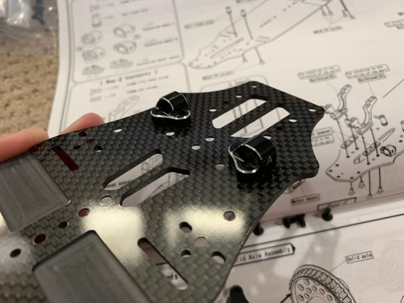 Starting build and the included aluminum pieces are awesome! LocTite everything!