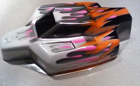 Close up paint job