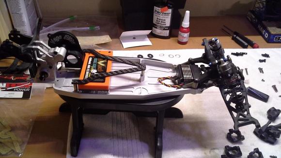 Tons of space for electronics withe the shorty sideways