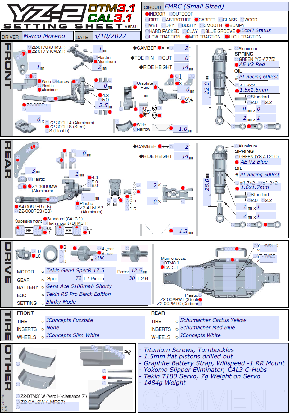 Team Yokomo YZ2 CAL3.1 / DTM3.1 / SO 1.0 - Page 7 - R/C Tech Forums