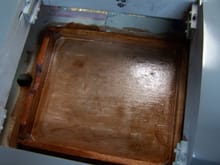 I fuel proofed the tank floor with some epoxy.