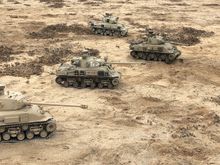 Three M51s and Rich’s M50 about to step off the line and into an epic fight. 