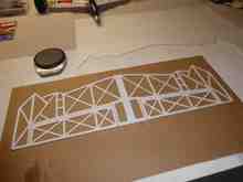 Main wing frame ready for foil.