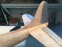 Glued in the balsa fillets then used bondo to round out the fillets.