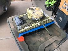 Base coat and primer is Rustoleum Camouflage Olive. I like it even though it is a tad dark is handles abuse well.