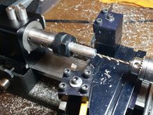 Making the engine mounting spacers. Nothing fancy, just functional.