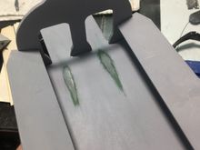 Scratched up floors from getting in and out