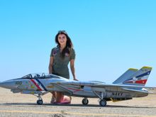 Marta with Steve Stricker’s F-14
Best flying F-14 I’ve ever seen. Wow
