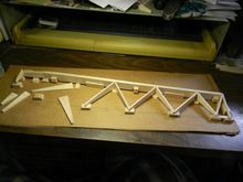 Aileron rib glue up