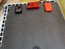 Controllers mounted forward. All wing and rear fuse wires come thru rubber grommet 