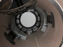 Close up of airbrake hinges