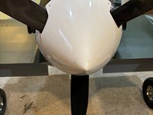 spinner and prop mounted