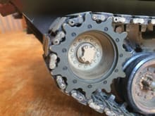 Abrams sprocket and track