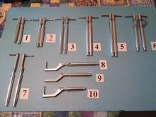 Let me know what length you need fro the bottom of you LG mount to the center of the wheel axle for a perfect match.  Only $17.00 a pair.