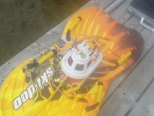 my sub tender riding a Skidoo waterboard