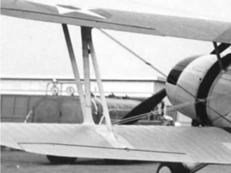 Full scale aileron push rod exit