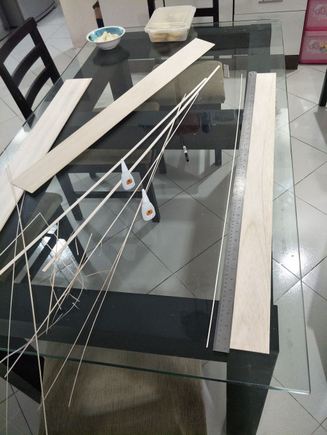 Truing the sheets, then glued a bit more sheet to make up the width needed.