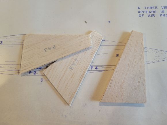 Notice that there are two supplied FA3 pieces, this is because each piece is 1/8” thick. Once glued together you will have the 1/4” thickness needed.