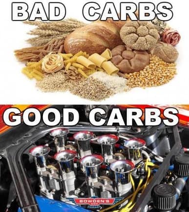 I should say that beers are good carbs too