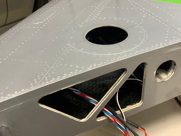 Dremel openings in wing